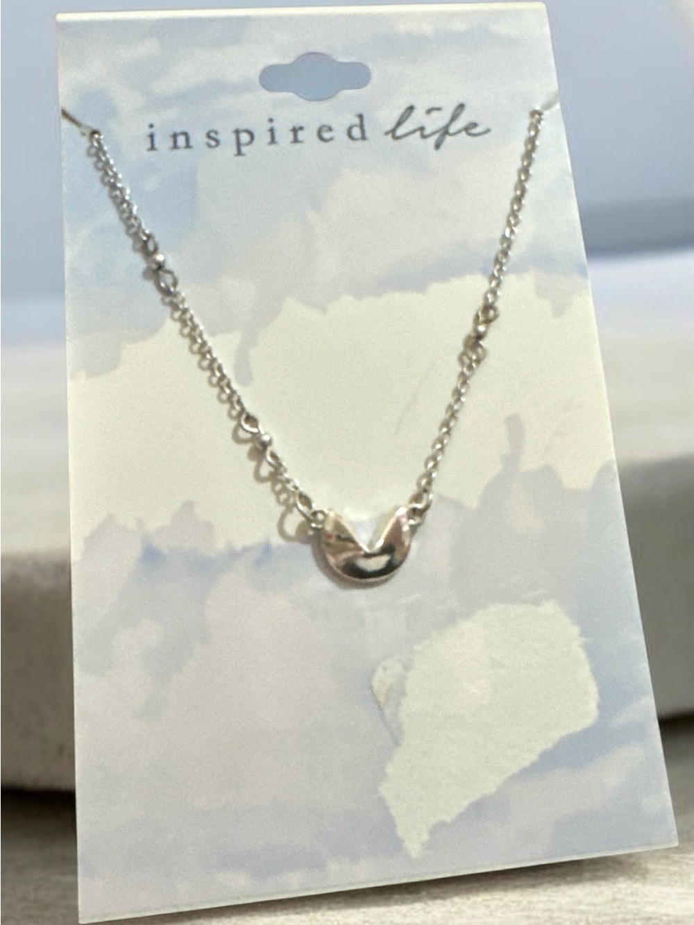 Inspired Life Silver fortune cookie Necklace
2052